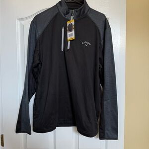 Callaway Black and Dark Gray Quarter-Zip
